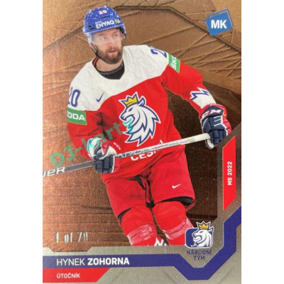 2021/22 MK reprezentace #057 Hynek Zohorna MS Bronze 1 of 70