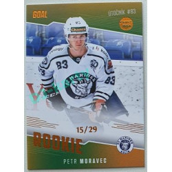 2022/23 Goal Cards Chance Liga 2. série #RO-12 Petr Moravec Rookiel Parallel 15/29