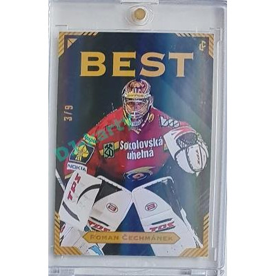 2023 Legendary Cards Simply the Best #32 Roman Čechmánek Neon Rainbow 3/9