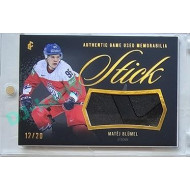 2023/24 LC Expectations Road to Prague #GUM-15 Matěj Blümel Stick Authentic Game Used Memorabilia Gold 12/20