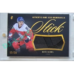 2023/24 LC Expectations Road to Prague #GUM-15 Matěj Blümel Stick Authentic Game Used Memorabilia Gold 12/20