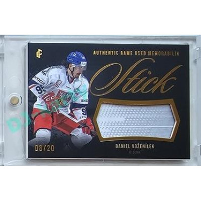 2023/24 LC Expectations Road to Prague #GUM-18 Daniel Voženílek Stick Authentic Game Used Memorabilia Gold 08/20