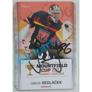 2017 OFS Mountfield Cup Jakub Sedláček #1 2/10 Autograph Die Cut