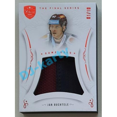 2021/22 OFS The Final Series Jan Buchtele #MEM-JB 01/10 Game Used Red