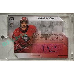 2023/24 Goal cards Chance Liga 2. série #S-82 Vladimír Svačina Autograph Gold 5/6