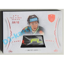 2021/22 OFS The Final Series Matúš Sukel´#STI-SUM 04/10 Game Used Stick Red