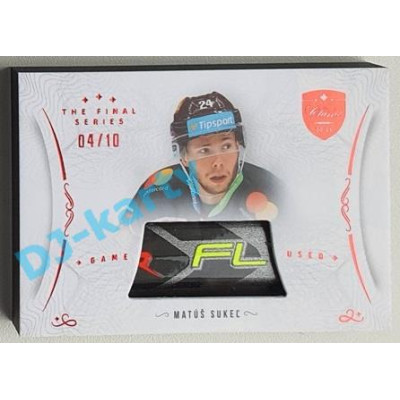 2021/22 OFS The Final Series Matúš Sukel´#STI-SUM 04/10 Game Used Stick Red