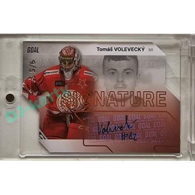 2023/24 Goal cards Chance Liga 2. série #S-83 Tomáš Volevecký Autograph Gold 5/6