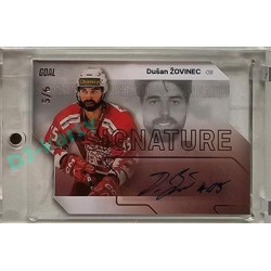 2023/24 Goal cards Chance Liga 2. série #S-84 Dušan Žovinec Autograph Gold 5/6
