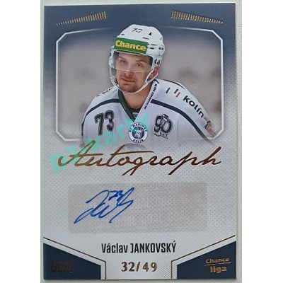 2022/23 Goal Cards Chance Liga 1. série #A-54 Václav Jankovský Autograph 32/49