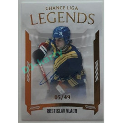 2022/23 Goal Cards Chance Liga 1. série #LL-18 Rostislav Vlach Legends Autograph 42/49