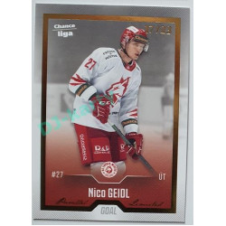 2022/23 Goal Cards Chance Liga 1. série #138 Nico Geidl Gold 17/23
