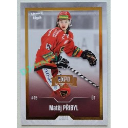 2022/23 Goal Cards Chance Liga Update #430 Matěj Přibyl Expo Gold 1 of 3