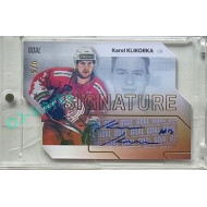 2023/24 Goal cards Chance Liga 2. série #S-85 Karel Klikorka Autograph Gold 5/6