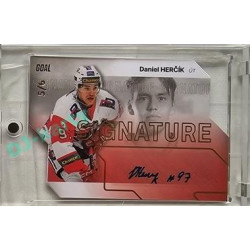 2023/24 Goal cards Chance Liga 2. série #S-96 Daniel Herčík Autograph Gold 5/6