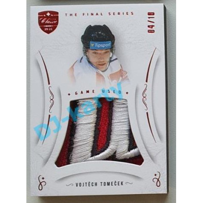 2021/22 OFS The Final Series Vojtěch Tomeček #MEM-VT 04/10 Game Used Red