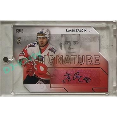 2023/24 Goal cards Chance Liga 2. série #S-97 Lukáš Žálčík Autograph Gold 5/6