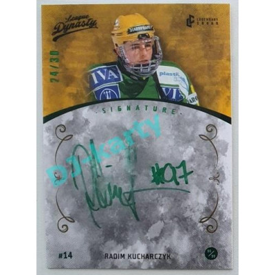 2021 Legendary Cards League Dynasty Vsetín Radim Kucharczyk #133 24/30 Signature