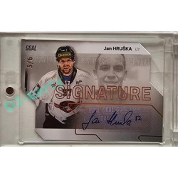 2023/24 Goal cards Chance Liga 2. série #S-100 Jan Hruška Autograph Gold 5/6