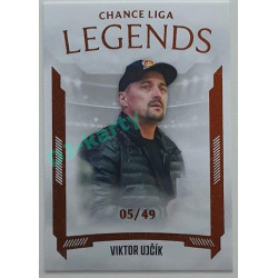 2022/23 Goal Cards Chance Liga 1. série #LL-1 Viktor Ujčík Legends Parallel 14/49