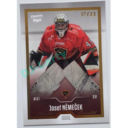 2022/23 Goal Cards Chance Liga 1. série #046 Josef Němeček Gold 17/23