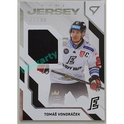 2022/23 Sportzoo ELH 2. série #GJ-VO Tomáš Vondráček Game Jersey 27/99