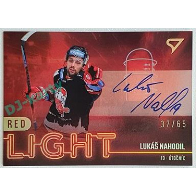 2022/23 Sportzoo ELH 2. série #RLS-LN Lukáš Nahodil Red Light Auto xx/65