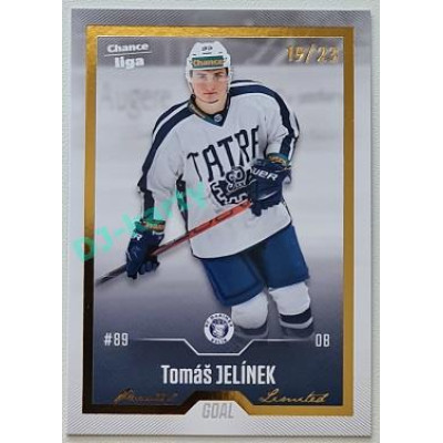 2022/23 Goal Cards Chance Liga Update #459 Tomáš Jelínek Gold xx/23