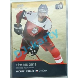 2020 MK reprezentace Michael Frolík Tým MS 2019 #64 Gold Promo