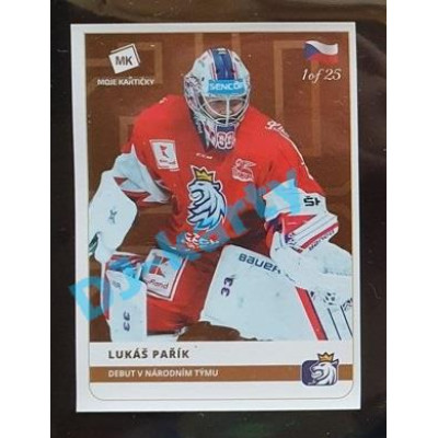 2020 MK Stick Lukáš Pařík Debut v národním týmu #22 1 of 25 Bronze