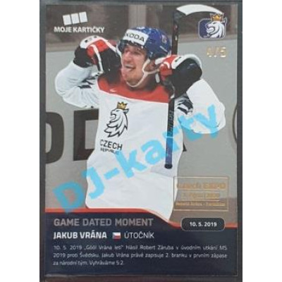 2020 MK reprezentace Jakub Vrána #99 4/5 Silver Czech Expo