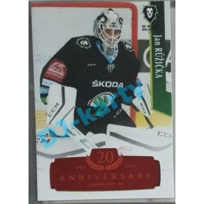 2017/18 OFS Jan Růžička #131 22/29 Red Retro