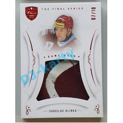 2021/22 OFS The Final Series Jaroslav Hlinka #MEM-JH 07/10 Game Used Red