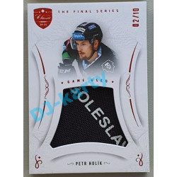 2021/22 OFS The Final Series Petr Holík #MEM-PK 02/10 Game Used Red
