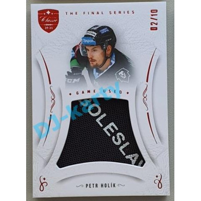 2021/22 OFS The Final Series Petr Holík #MEM-PK 02/10 Game Used Red