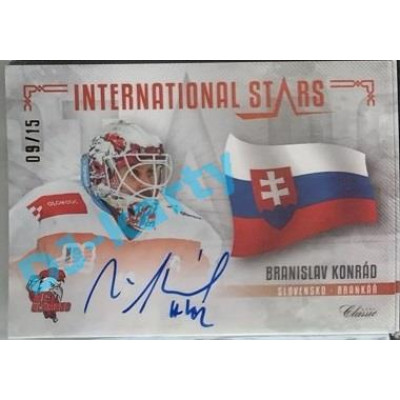 2020/21 OFS 1. série Branislav Konrád #IS-BKO 9/15 International Stars Signature
