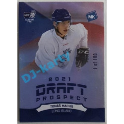 2021 MK reprezentace Tomáš Machů #DP8 Draft Prospects Rainbow 1 of 100
