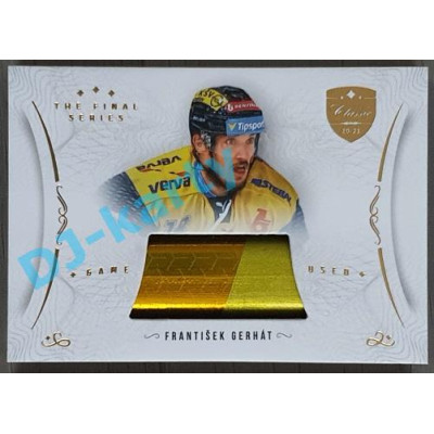 2021/22 OFS The Final Series František Gerhát #STI-GEF Game Used Stick Gold PROMO