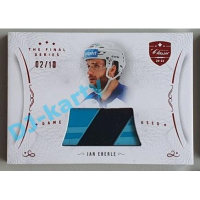 2021/22 OFS The Final Series Jan Eberle #STI-EBJ 02/10 Game Used Stick Red