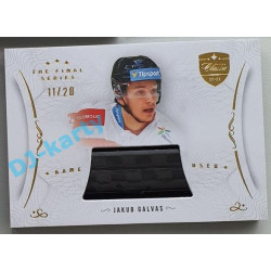 2021/22 OFS The Final Series Jakub Galvas #STI-GAJ 11/20 Game Used Stick Gold