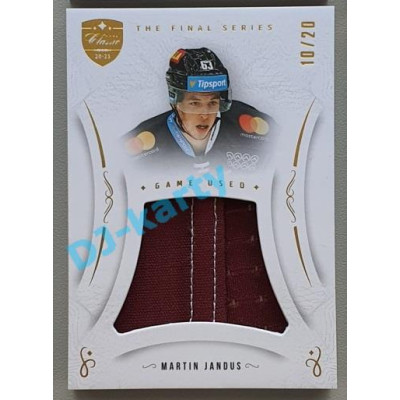 2021/22 OFS The Final Series Martin Jandus #JER-MJ 10/20 Game Used Jersey Gold