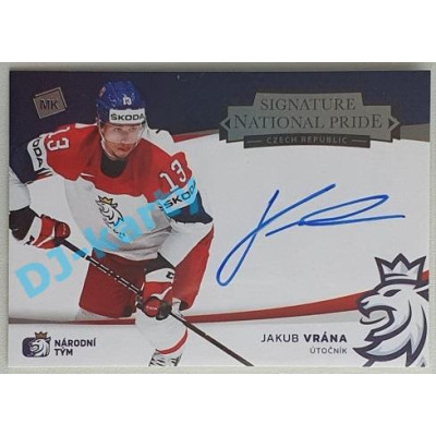 2021 MK reprezentace Jakub Vrána #NPS-JV 13/62 National Pride Signatures
