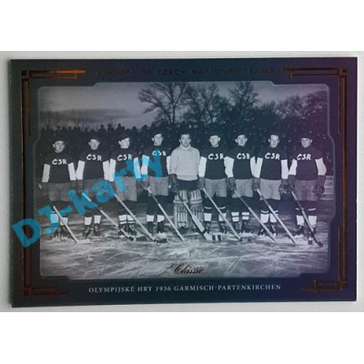2021/22 OFS The Final Series Olympijské hry 1936 Garmisch-Partenkirchen #HCNT-12 13/15 History of Czech National Teams