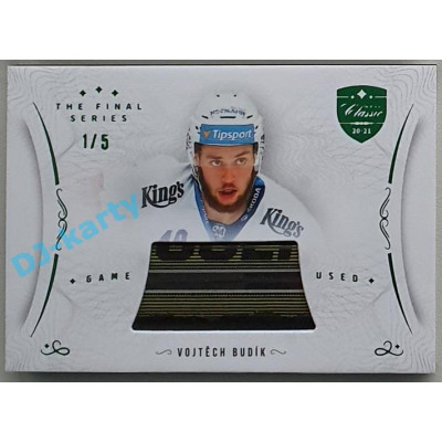 2021/22 OFS The Final Series Vojtěch Budík #STI-BUV 1/5 Game Used Stick Emerald