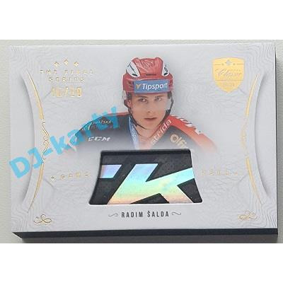 2021/22 OFS The Final Series Radim Šalda #STI-SAR 16/20 Game Used Stick Gold
