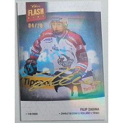 2021/22 OFS The Final Series Filip Zadina #OFN-010 04/20 Bonus Signature Flash News