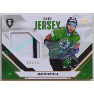2021/22 Sportzoo TIPSPORT ELH Jakub Kotala #JS-KO 20/25 Game Jersey Signature