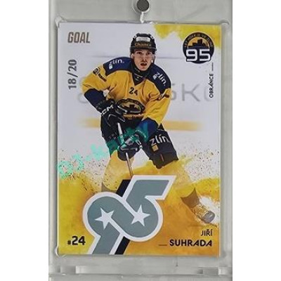 2024 Goal Cards 95. VÝROČÍ ZLÍNSKÉHO HOKEJE #ZL10 Jiří Suhrada Parallel xx/20