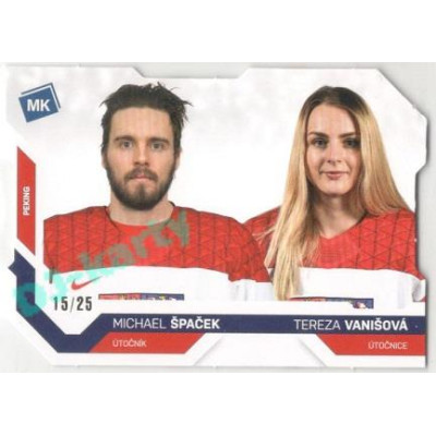 2021/22 MK reprezentace #098 M. Špaček / T. Vanišová ZOH Die Cut 15/25
