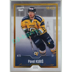 2022/23 Goal Cards Chance Liga 1. série #195 Pavel Kubiš Gold 03/23